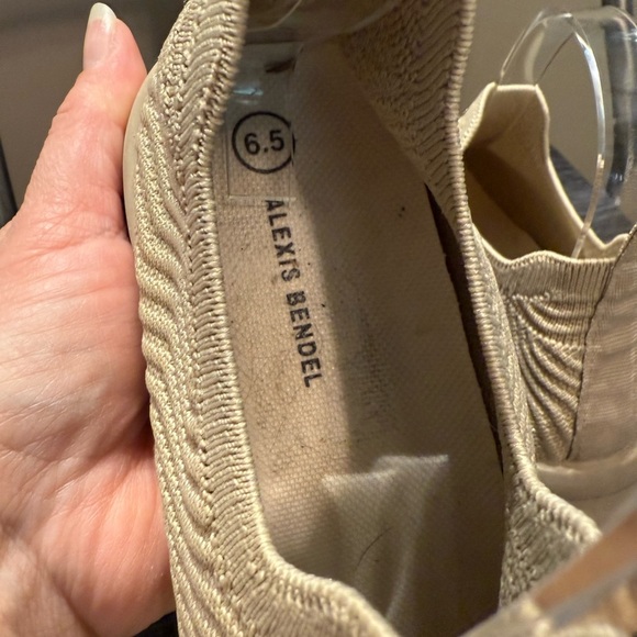 Alexis Bendel Beige Knit Slip-On Sneakers - Picture 10 of 11